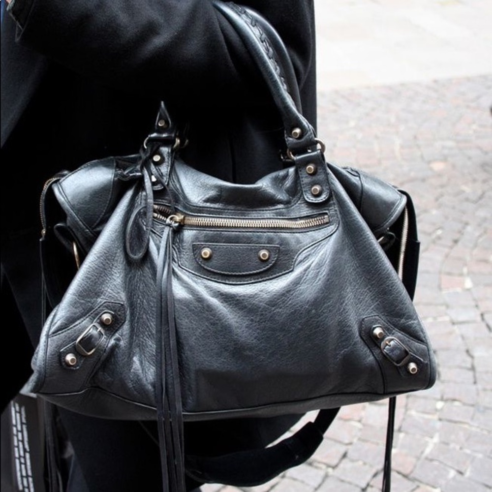 Balenciaga Motorcycle City Bag Anthracite Leather - Picture 1 of 6